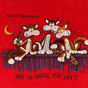 Vintage 80s San Francisco Cats Single Stitch Tee